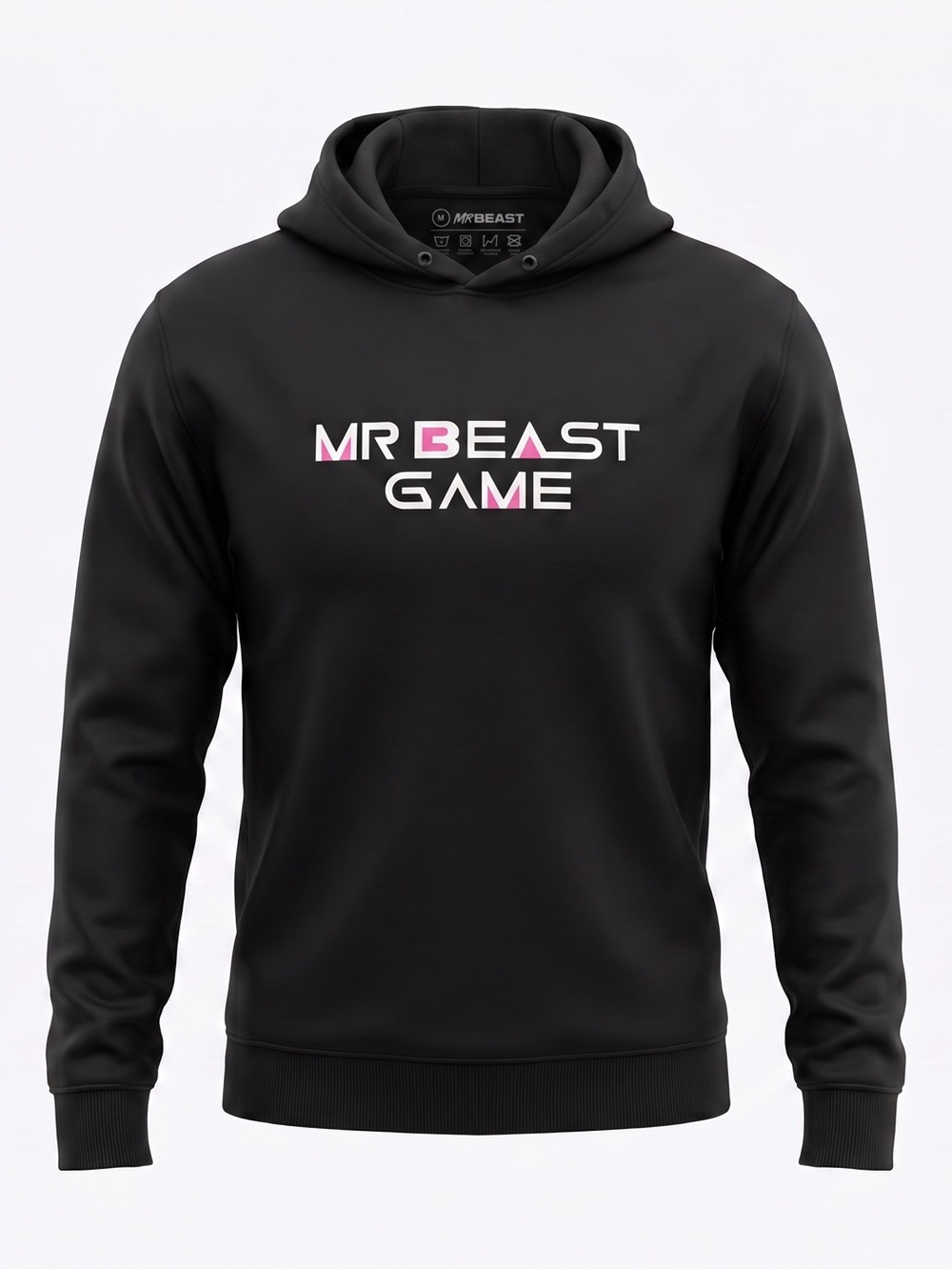 Official MrBeast Beast Games “Let the games begin” Hoodie Black Discontinued